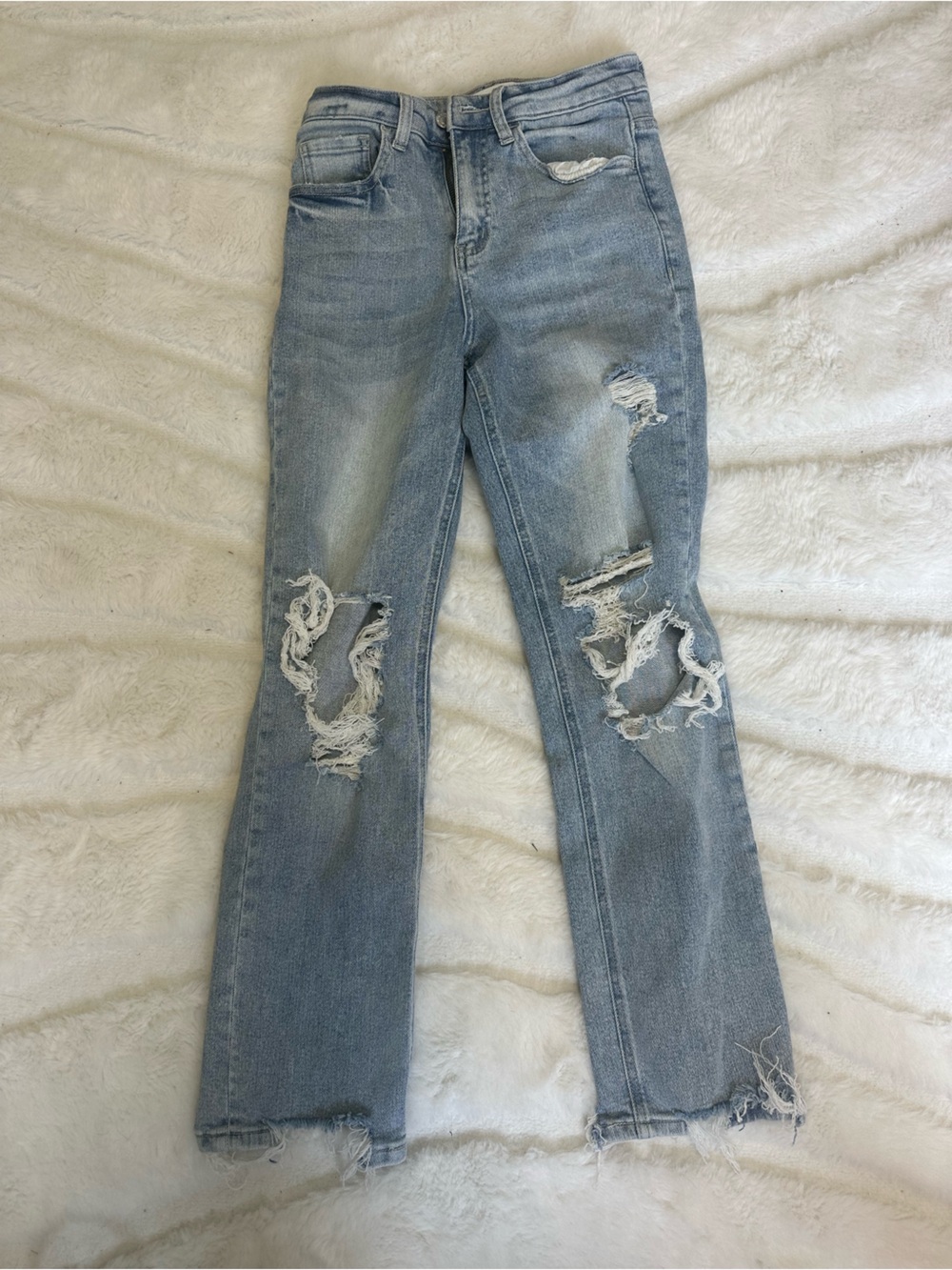 Vervet 25 Light Blue Distressed Women's Jeans